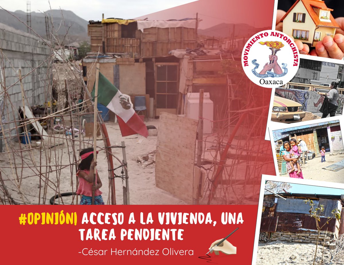CesarHdzOlivera's tweet photo. Buen día, te invito a leer mi colaboración, que se titula: Acceso a la vivienda, una tarea pendiente 
[…]  la administración morenista únicamente construyó 763 mil 21 viviendas, según el reporte del Registro Único de Vivienda…
Aquí completo: https://t.co/vCGG5ZsSsr. https://t.co/7E29UeoccO