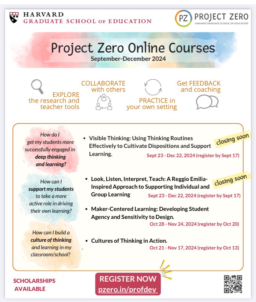 Erika (@erika_lusky) on Twitter photo Still some time but not much to register for any of these top notch high quality transformational online opportunities <a href="/ProjectZeroHGSE/">Project Zero</a> Still some time but not much to register for any of these top notch high quality transformational online opportunities <a href="/ProjectZeroHGSE/">Project Zero</a>