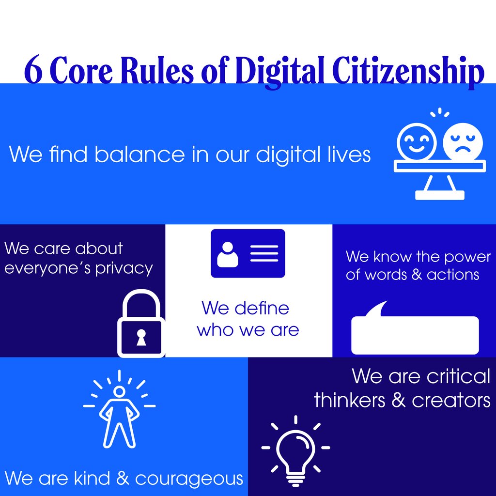 HersheyPanthers's tweet photo. 🌟 Dive deeper into digital citizenship with us! 🌟
Let's break down the 6 core rules of digital citizenship and how you can follow them to stay safe, respectful and positive online. 📱💻
#DigitalCitizenship #PANTHERMOJO" https://t.co/egytDvPn3m