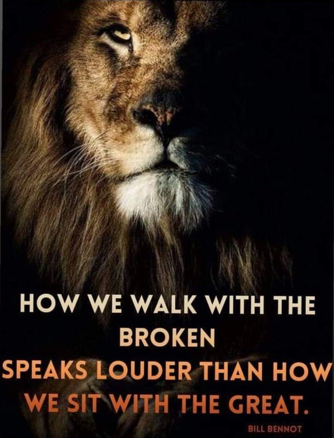 PantherPatient's tweet image. 𝑯𝒐𝒘 𝒘𝒆 𝒘𝒂𝒍𝒌 𝒘𝒊𝒕𝒉 𝒕𝒉𝒆 𝒃𝒓𝒐𝒌𝒆𝒏 𝒔𝒑𝒆𝒂𝒌𝒔 𝒍𝒐𝒖𝒅𝒆𝒓 𝒕𝒉𝒂𝒏 𝒉𝒐𝒘 𝒘𝒆 𝒔𝒊𝒕 𝒘𝒊𝒕𝒉 𝒕𝒉𝒆 𝒈𝒓𝒆𝒂𝒕. 
~ 𝑩𝒊𝒍𝒍 𝑩𝒆𝒏𝒏𝒐𝒕
#QuotesOfWisdom #WordsOfWisdom #Walk #Broken #BillBennot