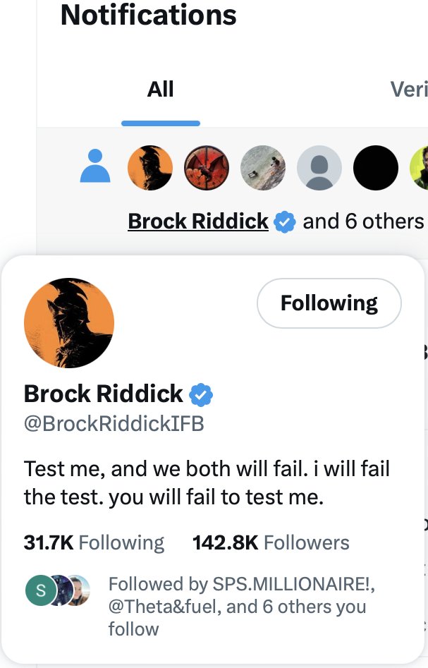 Oh crap the big dog himself drops me a follow 

Not sure if to be scared or excited 

Is he after me , or likes me 

🤣🤣☠️☠️☠️