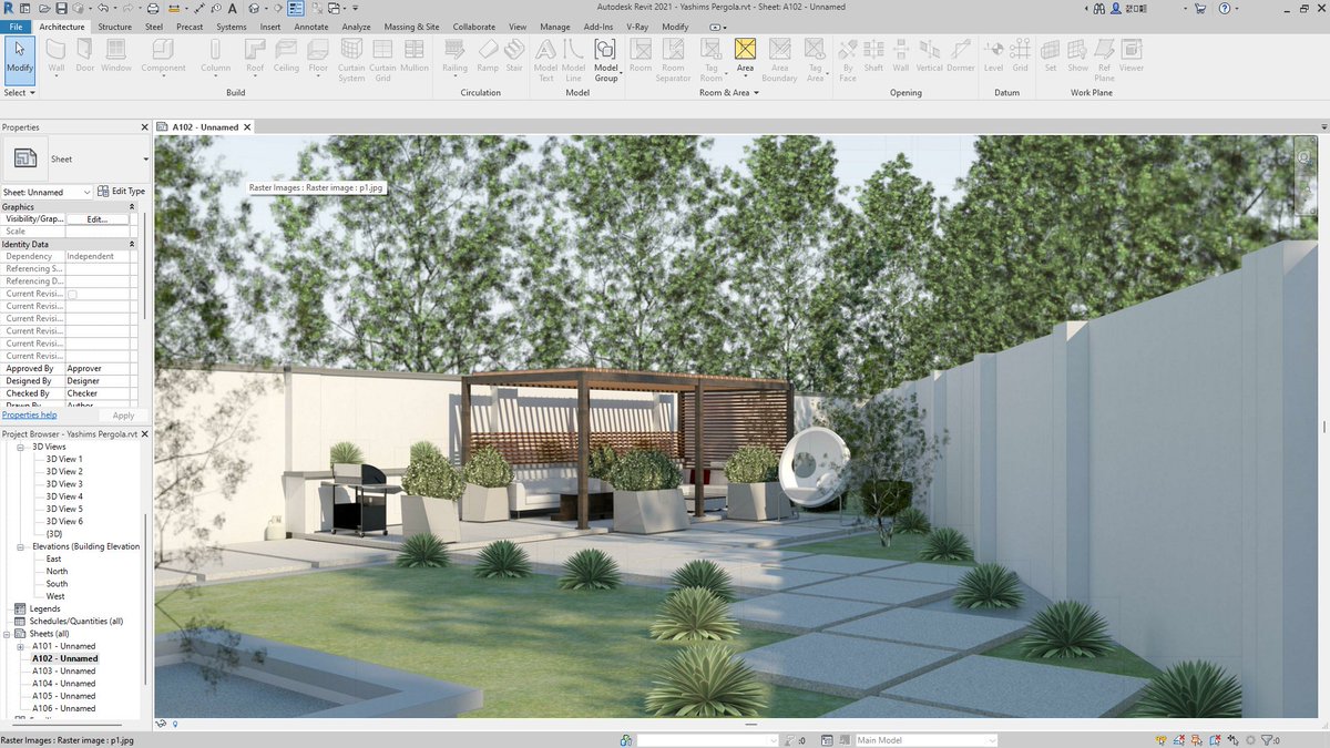 YusufAbduljala1's tweet image. Proposed Backyard Remodel Abuja 
#autodeskrevit #Landscape #Backyard #vrayforrevit #pergola