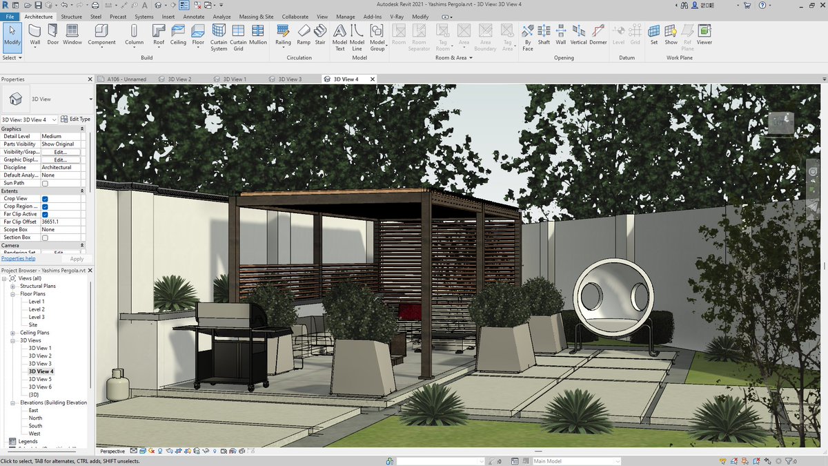 YusufAbduljala1's tweet image. Proposed Backyard Remodel Abuja 
#autodeskrevit #Landscape #Backyard #vrayforrevit #pergola