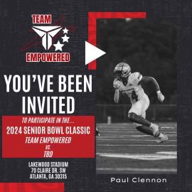Paul Clennon Jr (@paul_clennonjr) on Twitter photo After a great conversation with @THS0824 I will be attending senior bowl classic 2024 with Team Empowered. <a href="/TrustGodProcess/">Derrick Teagle</a> <a href="/ECHSrecruits/">East Coweta Recruits</a> After a great conversation with @THS0824 I will be attending senior bowl classic 2024 with Team Empowered. <a href="/TrustGodProcess/">Derrick Teagle</a> <a href="/ECHSrecruits/">East Coweta Recruits</a>