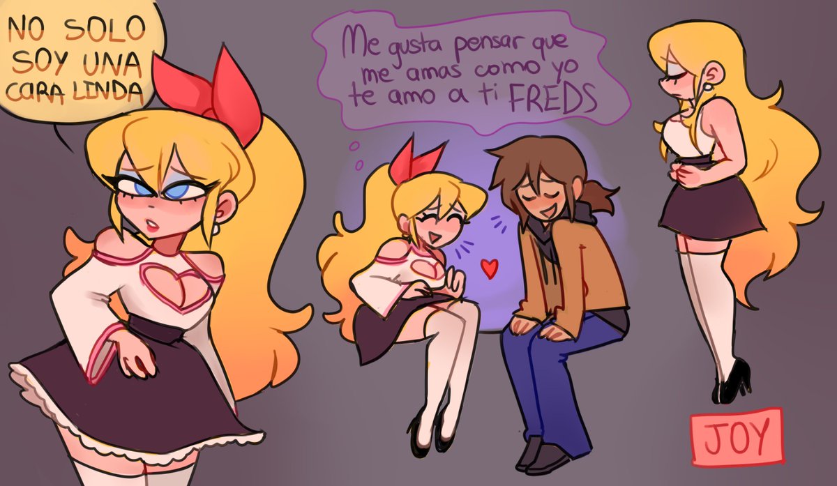 Camaroon_23's tweet photo. Love love love love love #FNAFHS #SkinsAu 💛🩷💙 https://t.co/PgjSKf1jmd