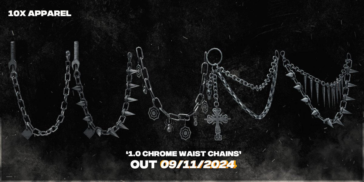 NEW #roblox 1.0 Chrome Waist Chains

OUT NOW roblox.com/groups/3372905…