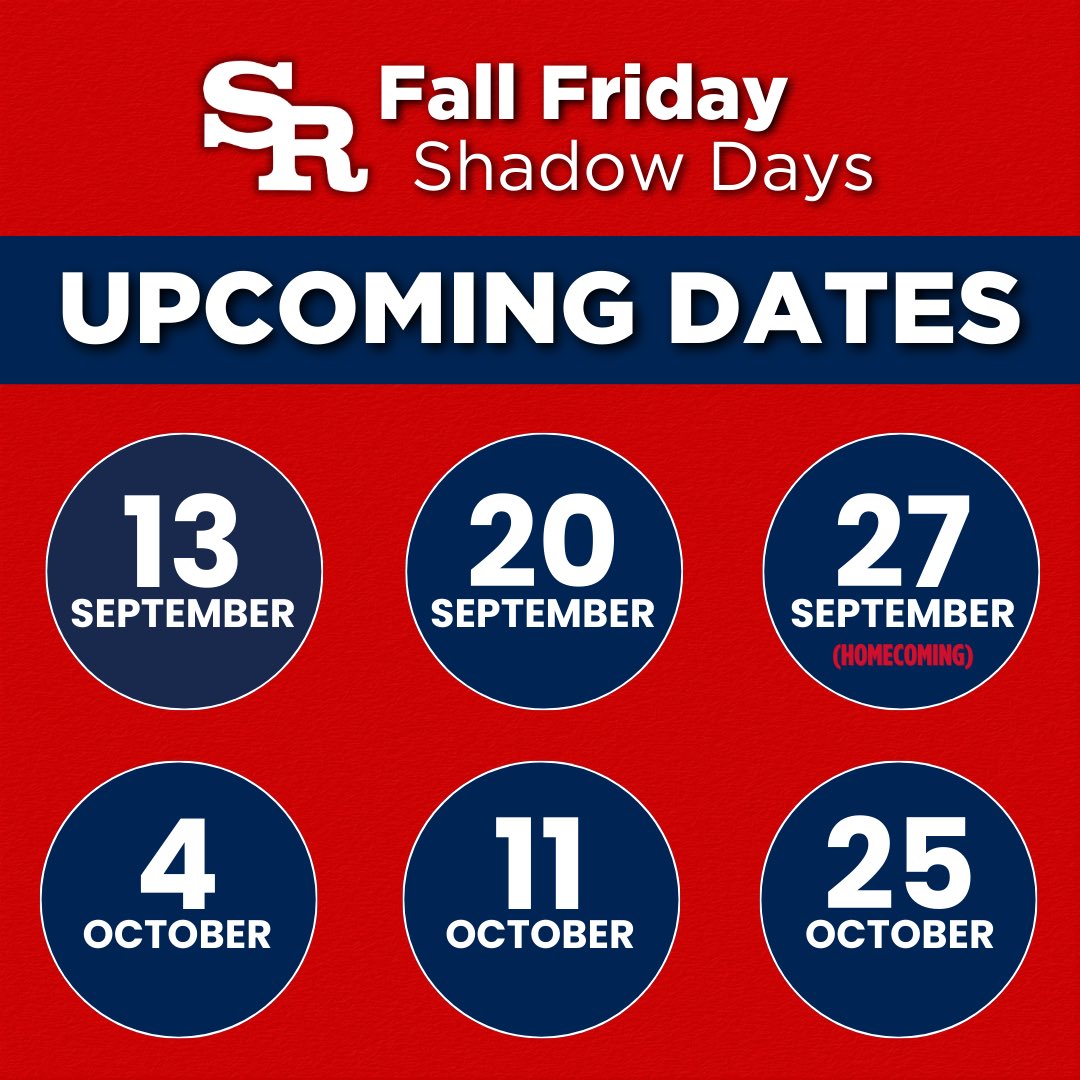 We invite all 8th graders to attend our Fall Friday Shadow Days in September and October, providing students the chance to experience a day as a Ritaman! 

We hope to see many future Ritamen of the Class of 2029 join our St. Rita Family! 

Register here: stritahs.com/shadow-days