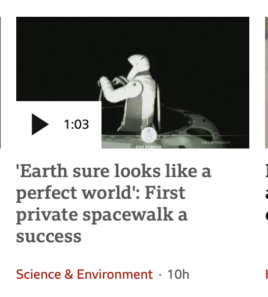 MrMatthewTodd's tweet photo. You couldn't make this up. A billionaire goes up into space and declares how perfect the world looks , when in reality its burning and flooding and polluted by cancer causing PFAS chemicals and microplastics, and the media gives it more attention than it did to the news that the EARTH JUST HAD ITS HOTTEST SUMMER IN RECORDED HISTORY and SCIENTISTS ARE LOSING THEIR SHIT #SpaceX