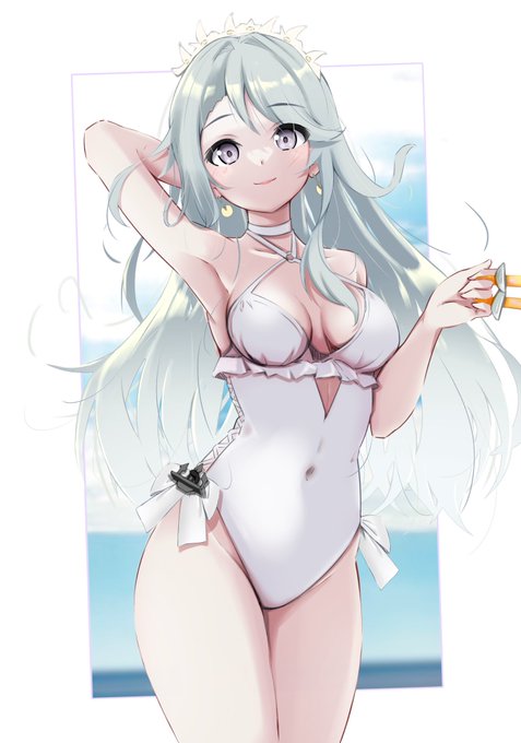 skebリクエストより、艦これ狭霧水着❤️ 