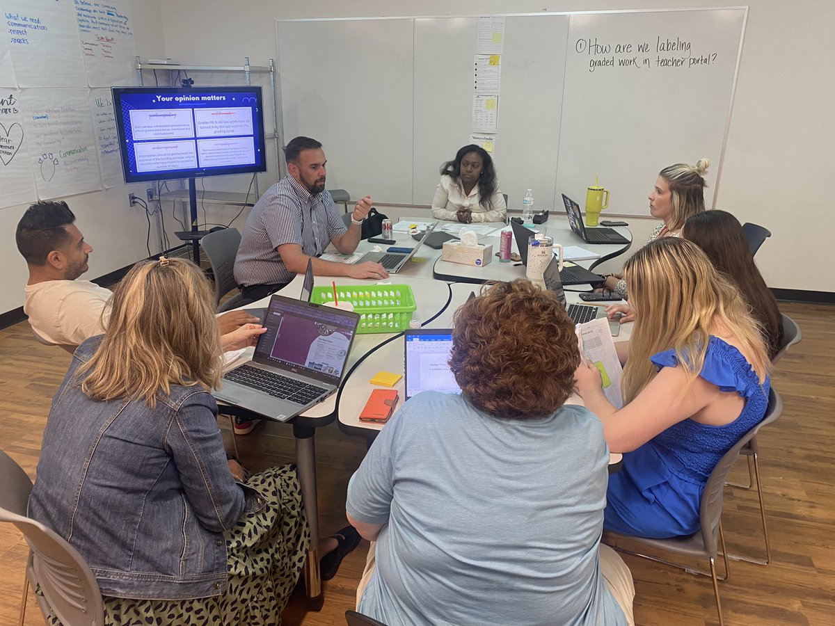 Fine tuning our grading practices with teacher teams <a href="/FullerElemAISD/">Fuller Elementary</a> ♥️💙✅📋