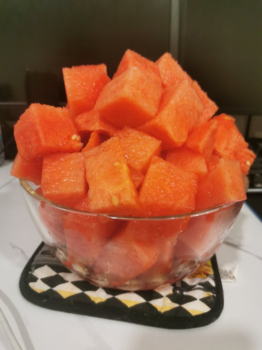 k8theocean's tweet photo. Back at it again eating another quarter of a watermelon. Can't wait to have red poop again https://t.co/Ty8lmNSfvq