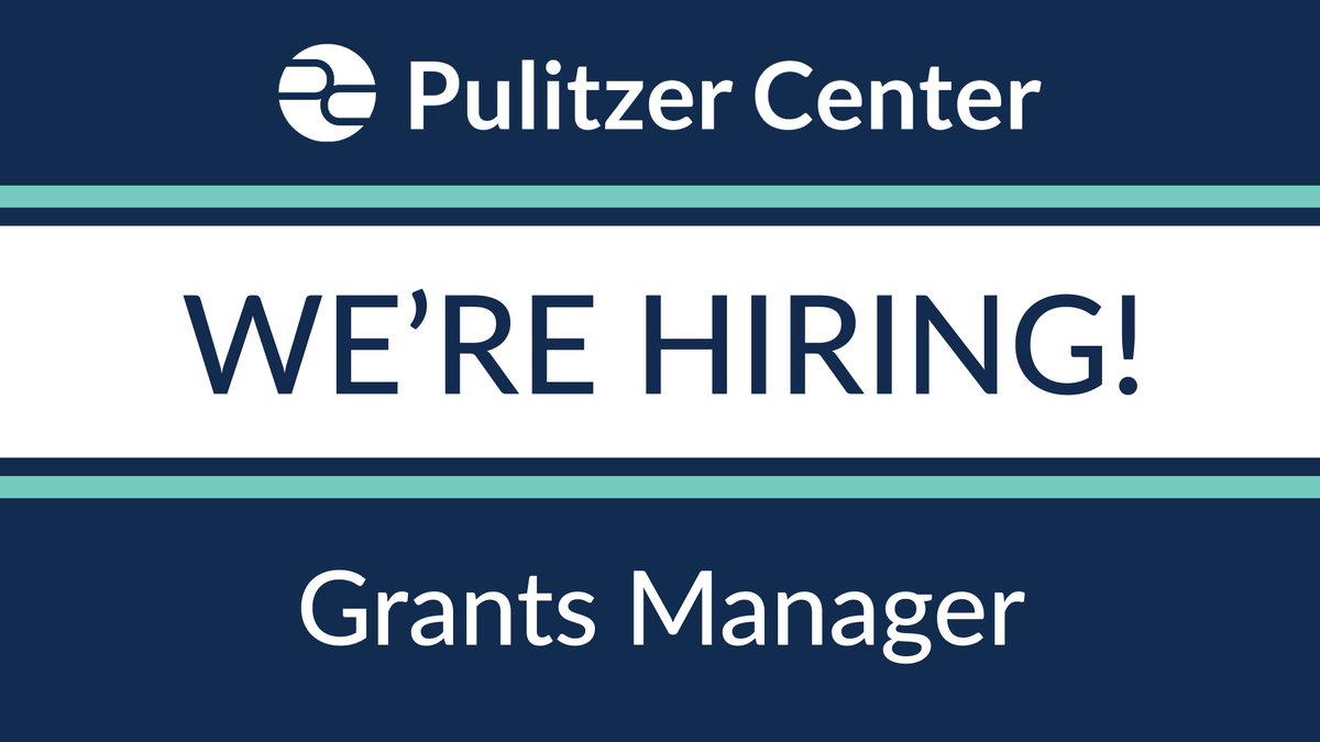 Call for apps! The Pulitzer Center is seeking a Grants Manager that oversees all grants, reports, and associated metrics across the organization. 

This position is responsible for managing 20 to 30 different grants simultaneously.

Apply now! 
👉bit.ly/3XnnYb5