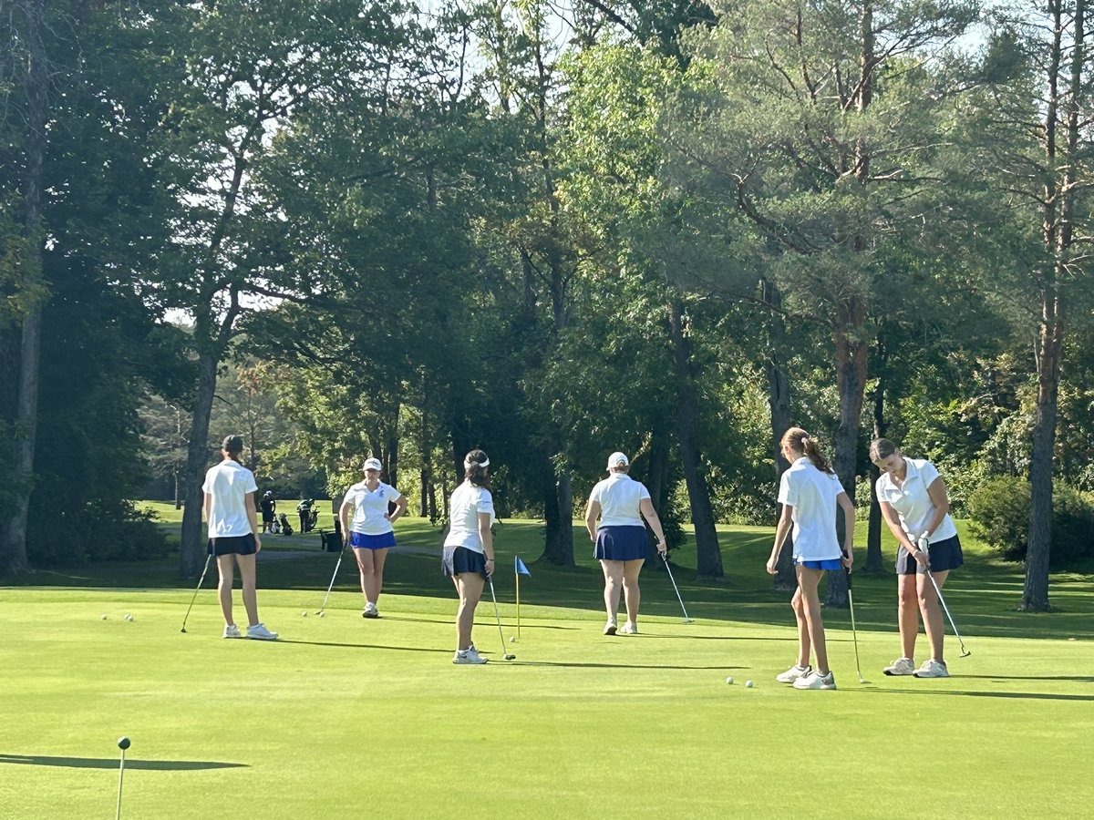 TogaGirlsGolf's tweet photo. Tough match today against a very talented Shaker team for our first loss of the season. We now have 3 girls who have all their sectional qualifying scores! Congratulations Paeton, Sophia, and Lily! https://t.co/9DMrWum0w4