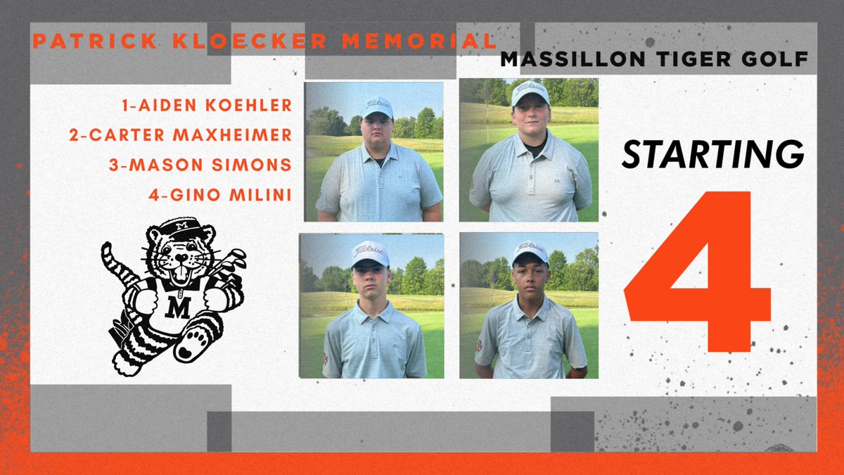 The team heads to Pennsylvania tomorrow to play at The Country Club of Meadville in the Patrick Kloeker Memorial. This is a great experience to play in a multiple day event with teams from at least 3 different states and Canada. <a href="/MTigerAthletics/">Massillon Tigers</a> <a href="/massillonwhs/">WHS</a> <a href="/MassillonSchool/">Massillon City Schools</a>