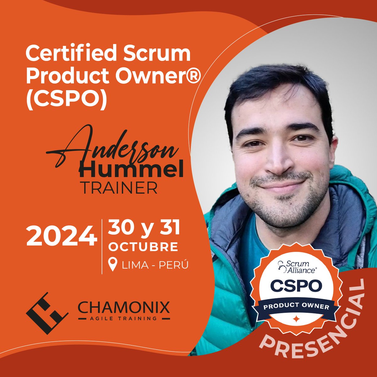 🔹¡Conviértete en Certified Scrum Product Owner!🔹

¿Quieres llevar tu carrera al siguiente nivel? Únete a nosotros en Lima para el curso de CSPO el 30 y 31 de octubre

Para más detalles e inscripción, visita nuestra página: chamonix.la

#Scrum #ProductOwner #Lima2024