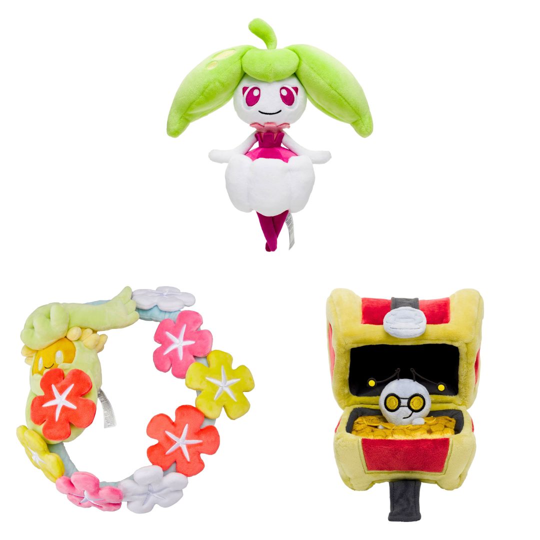 mecchaJP's tweet image. Pokémon Plushies - Steenee, Comfey &amp;amp; Gimmighoul Chest Form - Available Now!
🛑buff.ly/3XE6Mzo
#Pokemon #Paldea #Steenee