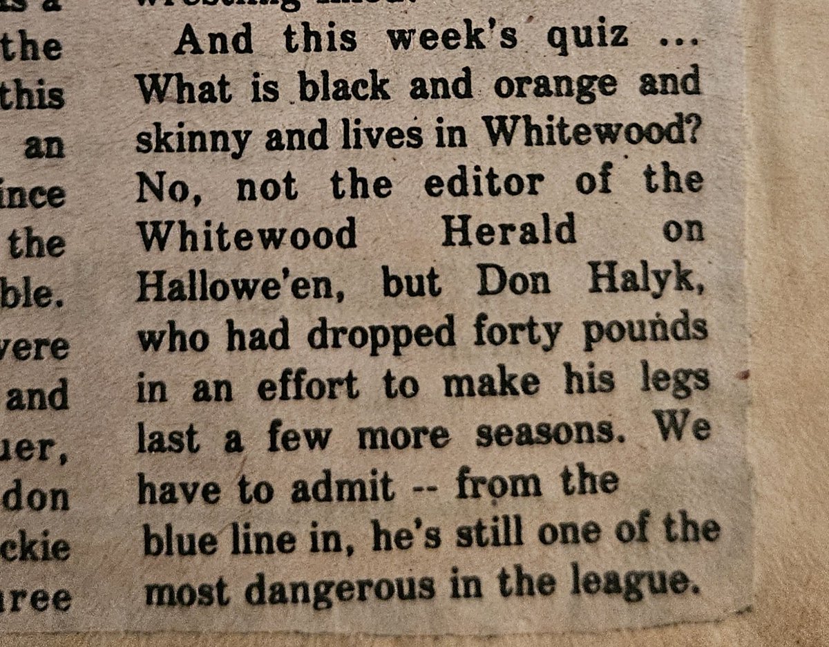 corywolfe's tweet photo. @lenwassill You were right. I found confirmation in a 1982 Grenfell Sun article. https://t.co/HDAXFRIXaQ