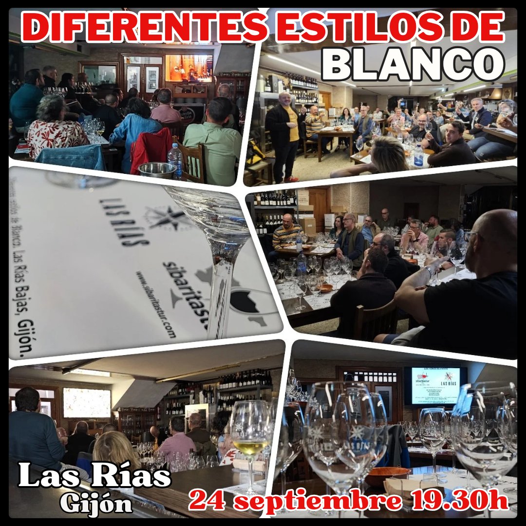 Después del lleno de junio, <a href="/lasriasgijon/">Las Rias Gijón</a> y yo programamos otra sesión del 2° nivel después de las iniciaciones: "𝗗𝗶𝗳𝗲𝗿𝗲𝗻𝘁𝗲𝘀 𝗲𝘀𝘁𝗶𝗹𝗼𝘀 𝗱𝗲 𝗯𝗹𝗮𝗻𝗰𝗼𝘀".

#CatadeSibaritastur

Más info y reservas (𝐡𝐚𝐬𝐭𝐚 𝐦𝐢é𝐫𝐜𝐨𝐥𝐞𝐬 𝟏𝟖) en: 

sibaritastur.com/product/cata-d…