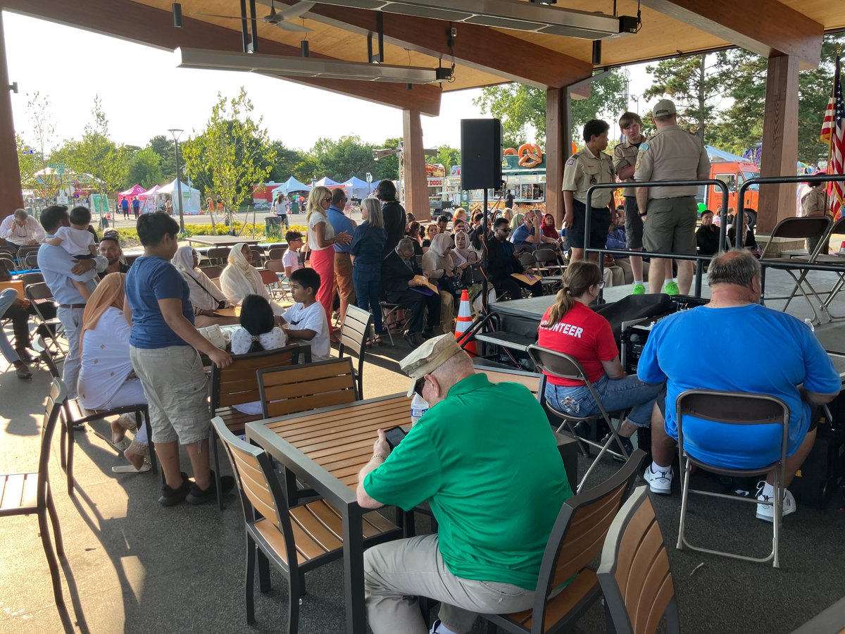 Visiting with friends and neighbors at Troy Daze. Special needs students from Troy Schools get a special preview of the rides and activities. And Troy's big naturalization event will kick off the official start of Troy Daze. The weather is beautiful; come check everything out!
