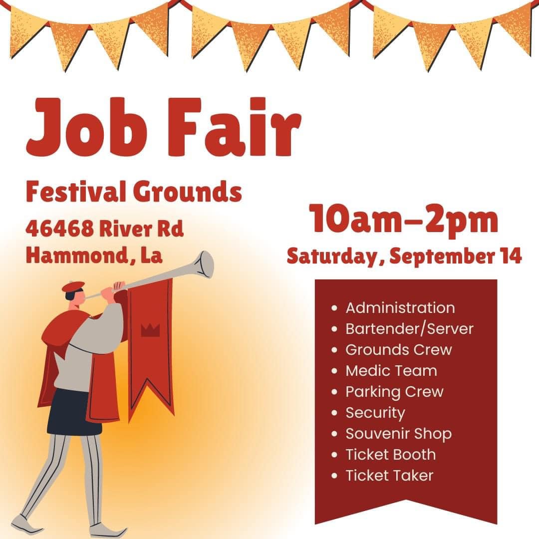 Help make the best RenFest ever, start by filling out this job form.  RenFest.net/employment-app…