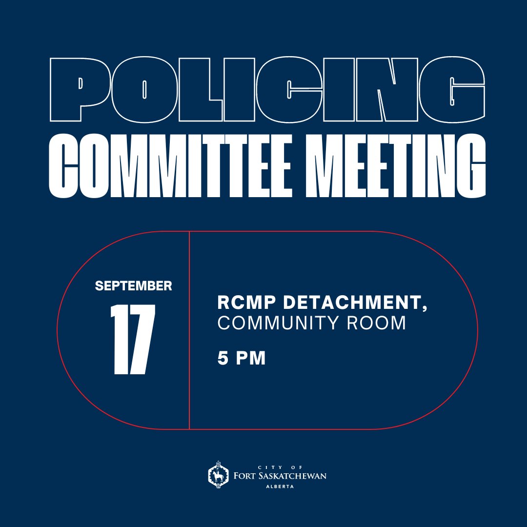 CityFortSask's tweet photo. Join us on September 17th at 5 PM at theRCMP Detachment Community Room. This is your chance to stay informed, ask questions, and share your thoughts on important community safety topics. 

Learn More: https://t.co/7kTDdAPCad. https://t.co/51eZLi1vMv