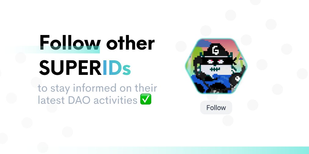 TidyMeOrg's tweet image. a neat little update: following SUPERIDs has just become a lot more accessible⚡️

👉 which means no more requirement of 500 POWER  to follow others

– just like many of you have asked for it ✅

so, who are you going to follow next? we'll find out 🧠