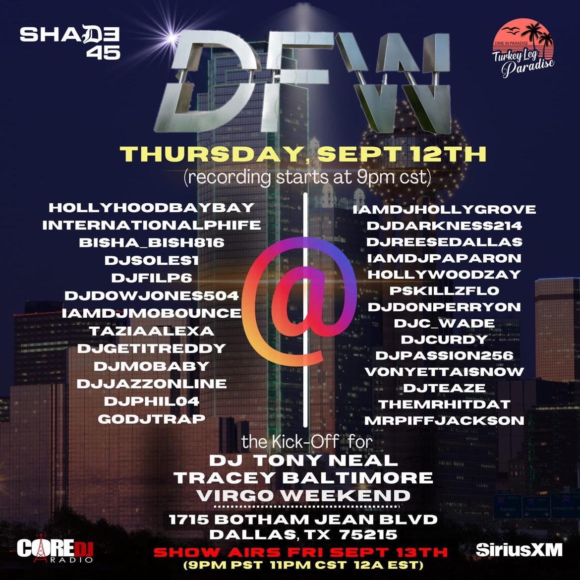 iAmDJHollygrove's tweet image. Dallas tonight!!! #Shade45LIVE presented by @OfficialCoreDJs with 15+ DJs in the building! #Dallas #CoreDJs