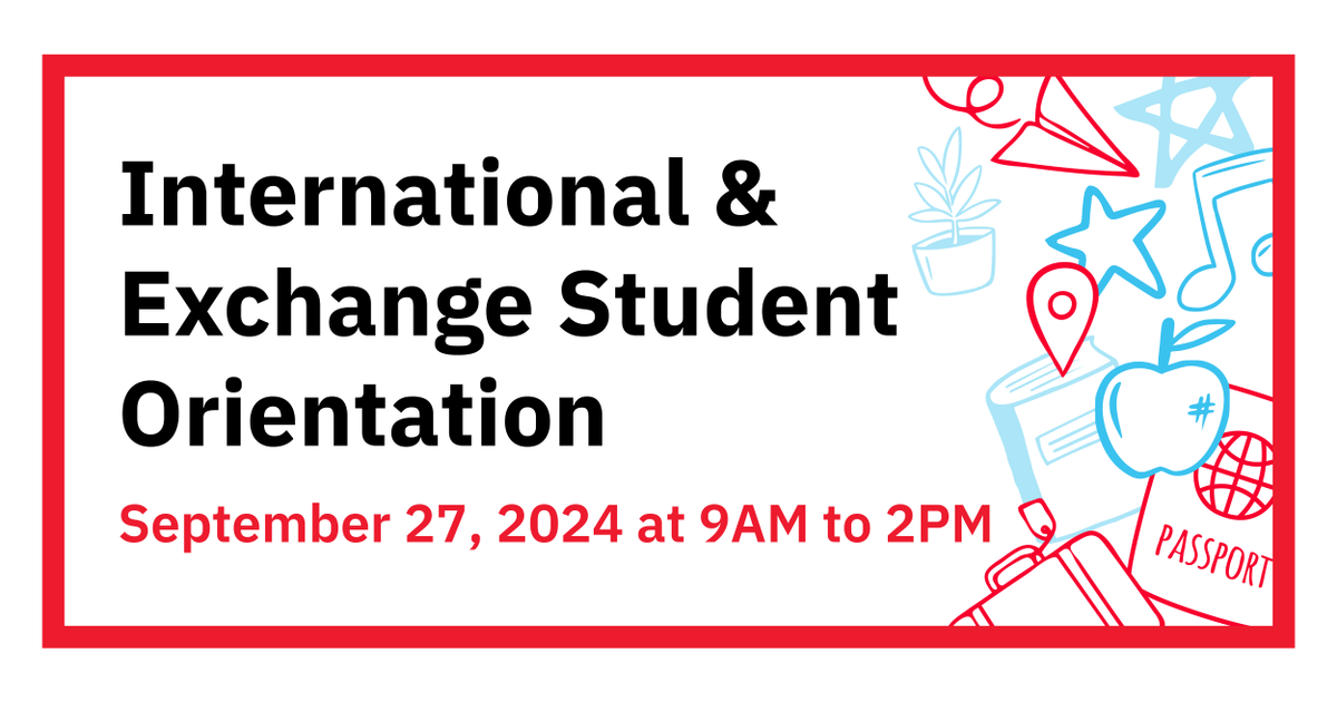 Are you making your way to York University from abroad? ✈️ Join us for our International and Exchange Student Orientation on Sept 27! Meet other international students and get to know the services available to you at #YorkU. 

Register to attend 👉 ow.ly/922K50TkAyF