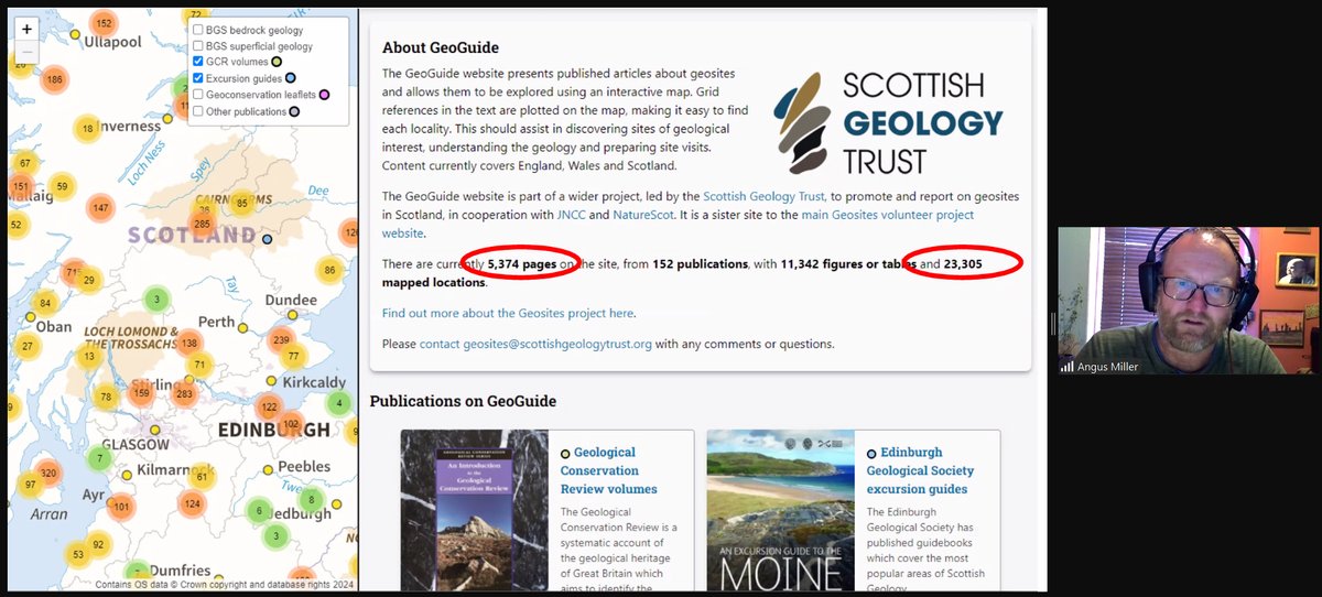jgilchrist13's tweet image. Geosites &amp;amp; Geoguide: Angus Miller for @scottishgeology Scottish Geology Festival.
Introducing key to local maps &amp;amp; info.
Scottish Geosites: scottishgeologytrust.org/geology/geosit…
Scottish Geoguide: geoguide.scottishgeologytrust.org
#ScotGeolFest24 #Geosites #Geoguide #geology #Scotland #ScottishGeology ⚒️