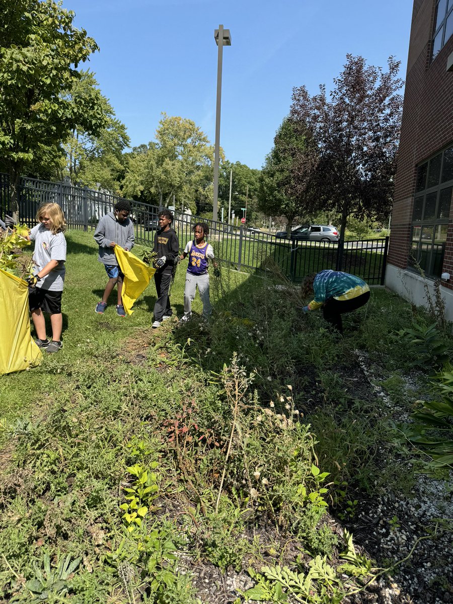 Our secondary education students are in charge of the principal’s garden. 

Since Mr. Emery does not have a green thumb, he is leaning on them to help collaborate, plan, lead and ensure the garden prospers this school year!