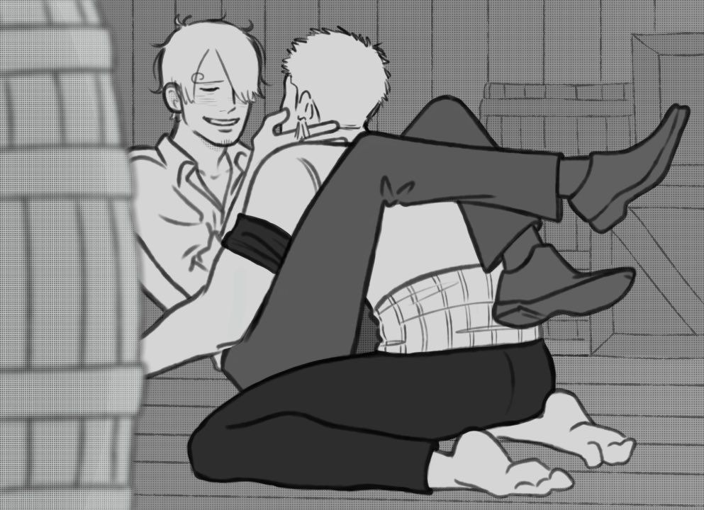 Secretly flirting 💗

#zosan #ゾロサン #zoroxsanji