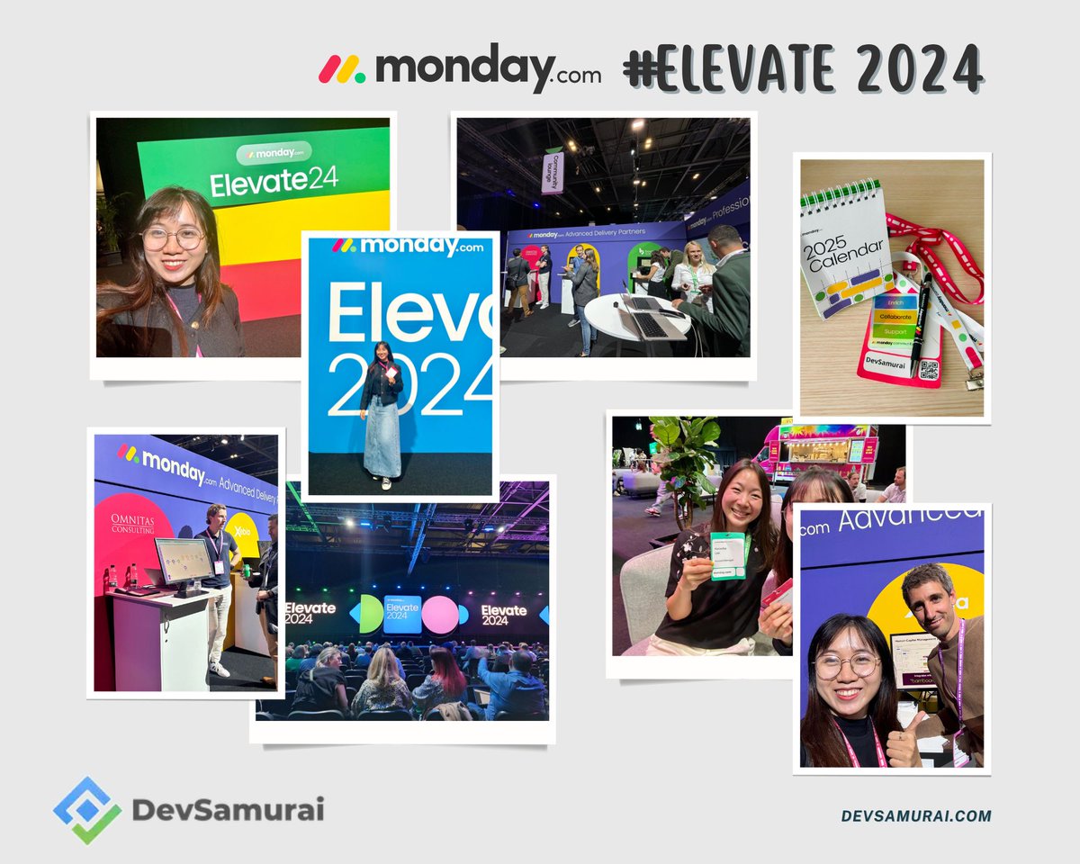 A huge thank you to monday.com for hosting the incredible Elevate 2024 event in London! 🙌

We loved sharing ideas and growing together with the community.

Can’t wait for next year!

#mondayelevate2024 #devsamurai #mondaydotcom
