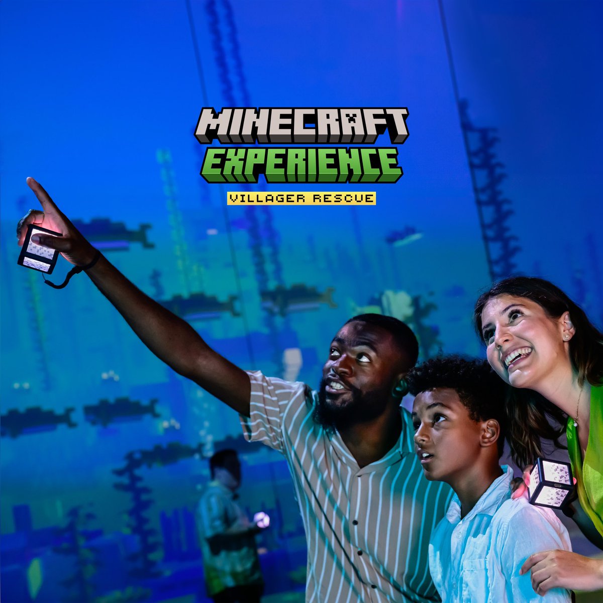 MinecraftExpIRL's tweet image. How will you experience Minecraft IRL? Your adventure awaits! Buy tickets using the link in our bio! 🎟️ 
#MinecraftExperience #MinecraftDallas