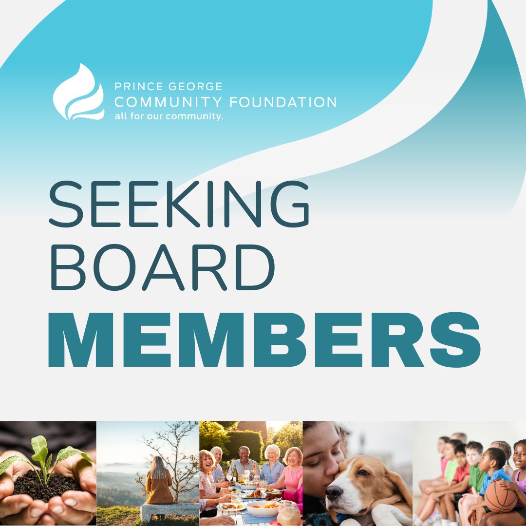 PGCF is seeking Board Members! Are you community-minded individual who would be a great addition to the Foundation? We have three positions available on the Board.  Please submit a cover letter and resume to info@pgcf.ca. Deadline is Oct 16, 2024.