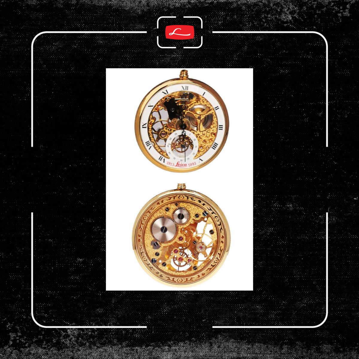 The elusive “Special Edition 1913-1993” Leica pocket watch: Do you know who made this glitzy “Ur-Leica 80th Anniversary” beauty? Read more: bit.ly/LSI_Instagram #TBT #LeicaSociety