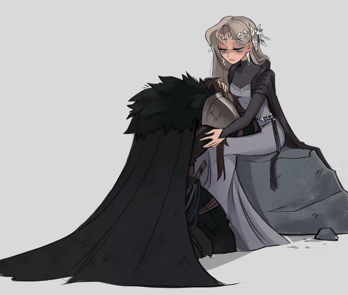 " Promise me you'll live one day more than me. "" That is a strange request. May I ask why?... "" I don't think I'd be able to deal with another loss. " 