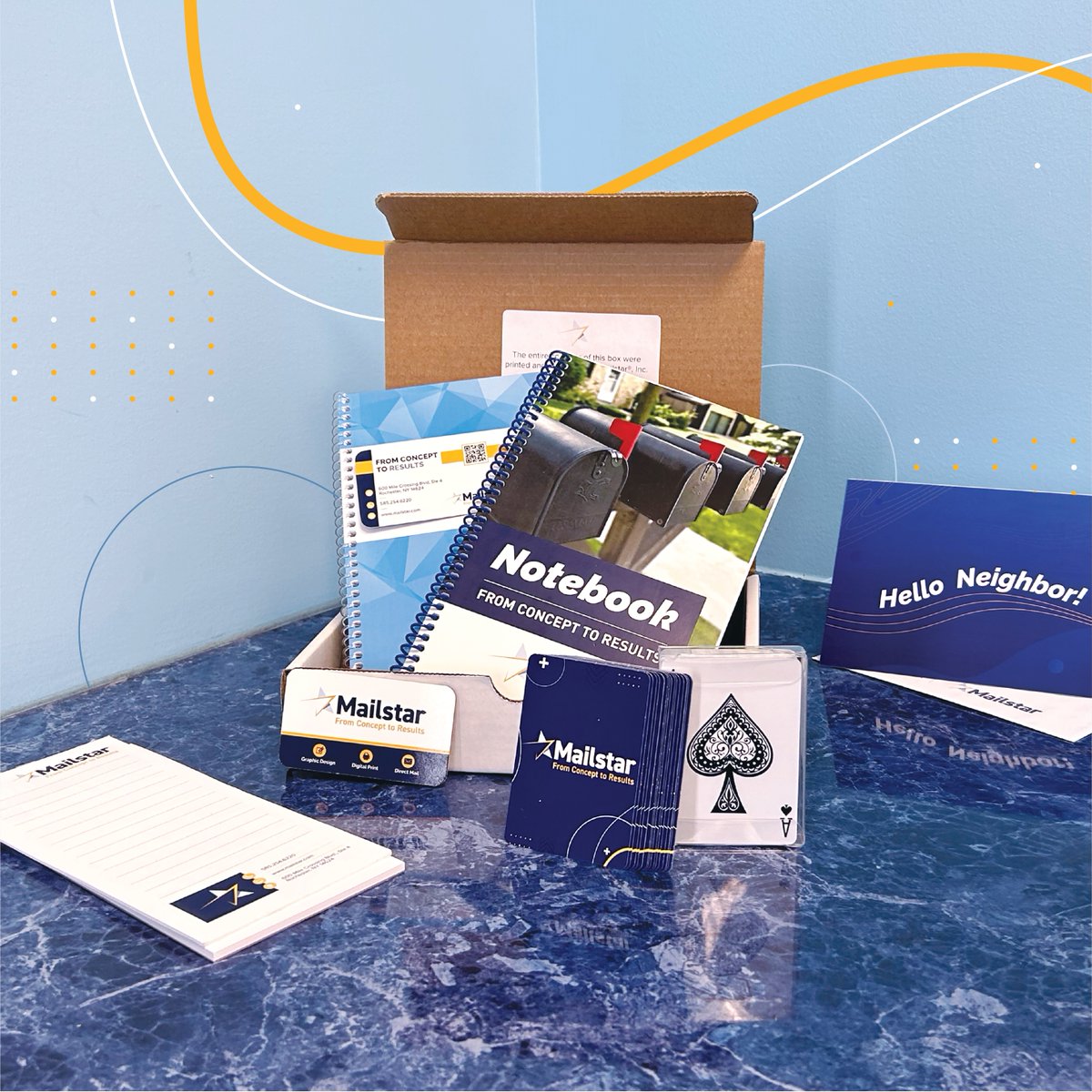 mailstardirect's tweet photo. Gift Box From The One-Stop Shop!

Mailstar recently designed, assembled, and distributed personalized gift boxes for our neighbors to celebrate their brands. Now, these boxes are available to order for any promotional project!

Contact us today for pricing and to get started! https://t.co/zIySMZfYTu