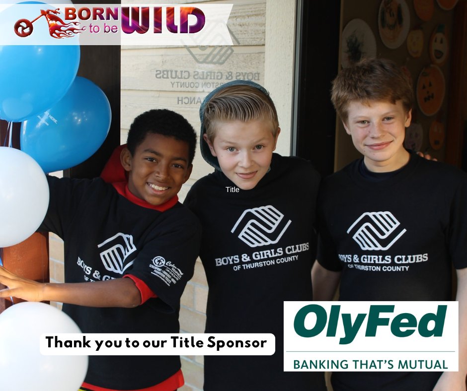 Thank you to Olympia Federal Savings! Your belief in our cause fuels our passion and drives us forward each day. Thank you for being a vital part of our journey!

#BGCTC #BorntobeWild #TitleSponsor #sponsorrecognition #forthekids #thankyou