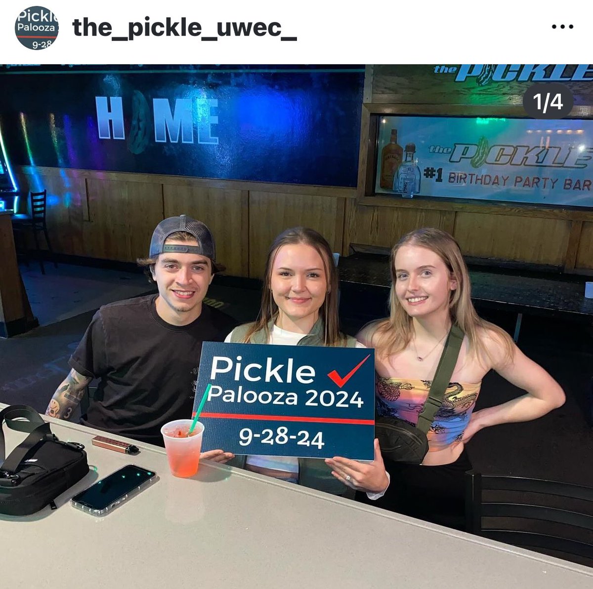 Pickle Bar UWEC (@picklebarec) on Twitter photo HAPPY ELECTION SEASON! 🇺🇸
THATS right!! We have the best yard sign (or window) sign you will ever need! Swing in today and get one from the crew! Palooza is almost here!! 9/28/24 @9am <a href="/KwikTrip/">Kwik Trip</a> <a href="/4thandWaterEC/">#1 Corner in the State!!</a> <a href="/PioneerUwec/">Pioneer Tavern UWEC</a> @theclubonwater <a href="/UWECMBB/">UW-Eau Claire Men's Basketball</a> <a href="/UWECTV10/">UWECTV10</a> <a href="/UWECFootball/">Blugold Football</a>
(Side HAPPY ELECTION SEASON! 🇺🇸
THATS right!! We have the best yard sign (or window) sign you will ever need! Swing in today and get one from the crew! Palooza is almost here!! 9/28/24 @9am <a href="/KwikTrip/">Kwik Trip</a> <a href="/4thandWaterEC/">#1 Corner in the State!!</a> <a href="/PioneerUwec/">Pioneer Tavern UWEC</a> @theclubonwater <a href="/UWECMBB/">UW-Eau Claire Men's Basketball</a> <a href="/UWECTV10/">UWECTV10</a> <a href="/UWECFootball/">Blugold Football</a>
(Side