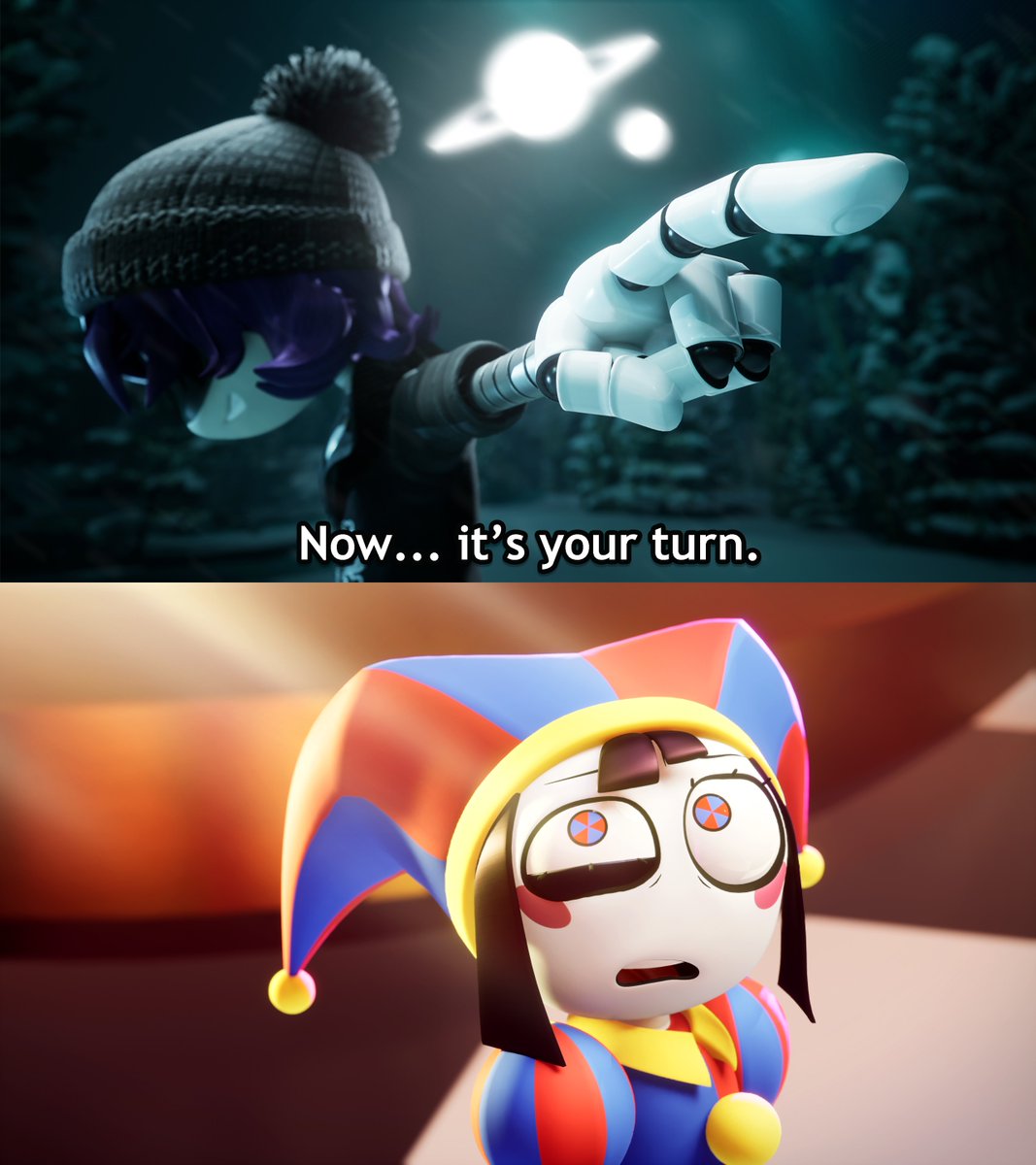 glitch_prod's tweet image. Thank you Murder Drones, We will see you around! ❤️ ITS YOUR TURN NOW SAD JESTER GIRL!