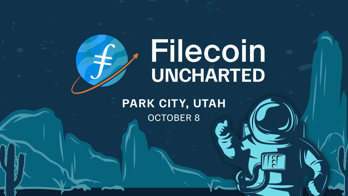 New event alert: Filecoin Uncharted in Park City, Utah. October 8.

Designed to maximize learning and collaboration, featuring presentations on the macro crypto landscape and focused working groups led by industry experts. 

DM to learn how to attend.