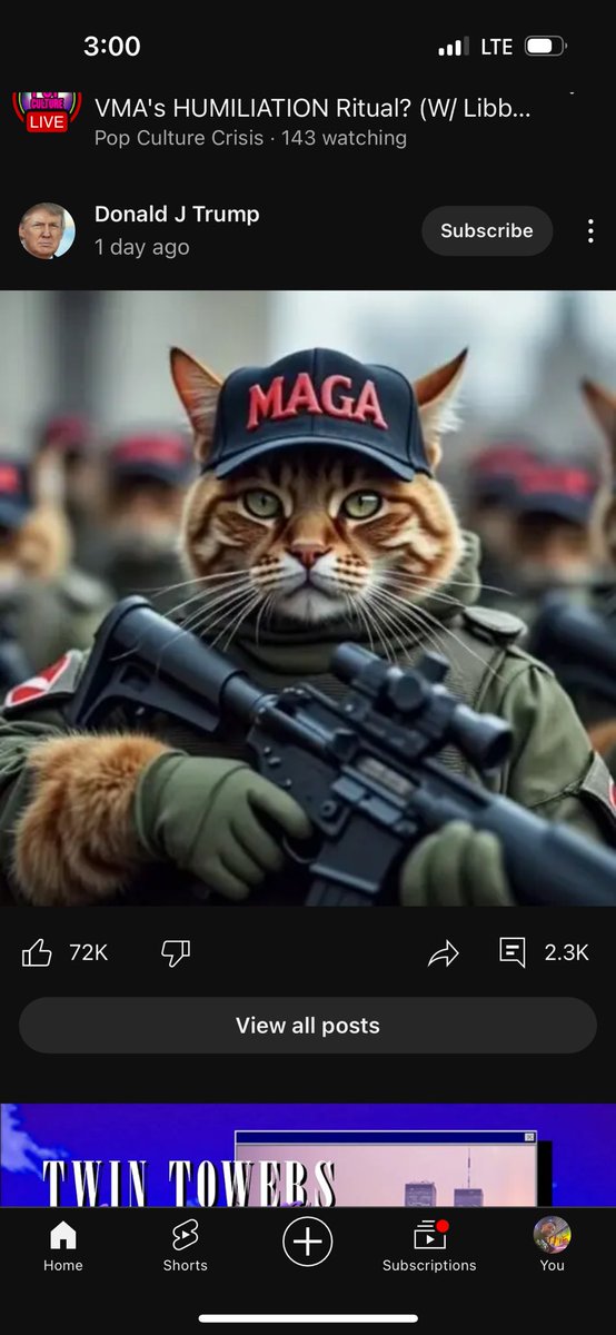 MarkHaze210's tweet photo. Wtf is this? Yes that Donald posted this. I’m starting to actually worry about him. What kind of Cat in the Hat shit is this? https://t.co/WwPBKgtV3W