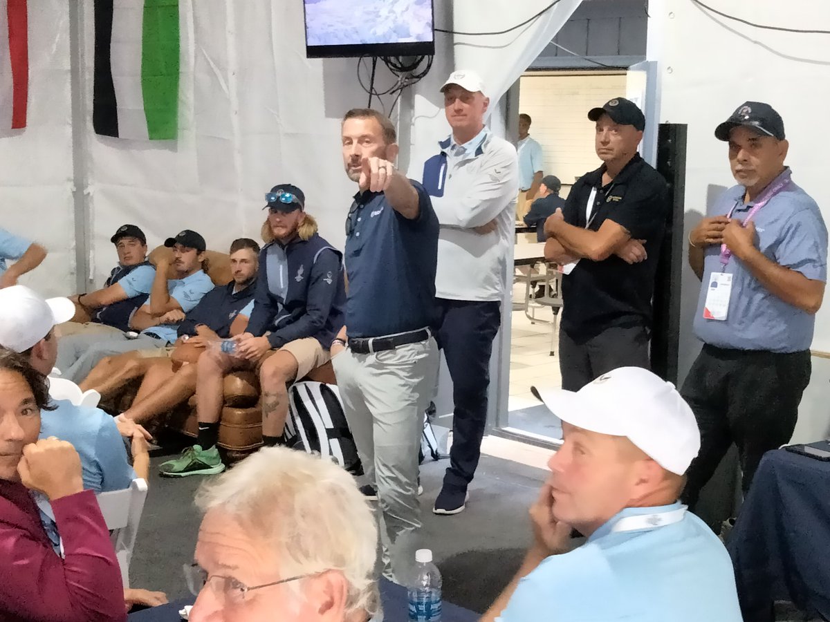 GCSAA CEO Rhett Evans shares his thoughts with <a href="/SfurlongScott/">Scott Furlong</a> and his team and volunteers on Solheim Cup eve at Robert Trent Jones Golf Club in Gainesville, Va. He made this thought perfectly clear. "Without you, there is no game."