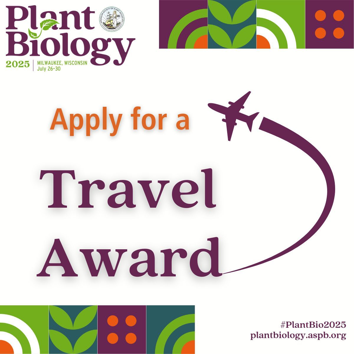 ASPB (@aspb) on Twitter photo 📣 Join your colleagues at #PlantBio2025 July 26-30, 2025, in Milwaukee, Wisconsin: ASPB travel awards are now accepting applications: 
👉 ASPB Travel Awards buff.ly/32koY1S 
👉 Women’s Young Investigator Travel Awards buff.ly/3oaAr1H 
#plantscience 📣 Join your colleagues at #PlantBio2025 July 26-30, 2025, in Milwaukee, Wisconsin: ASPB travel awards are now accepting applications: 
👉 ASPB Travel Awards buff.ly/32koY1S 
👉 Women’s Young Investigator Travel Awards buff.ly/3oaAr1H 
#plantscience