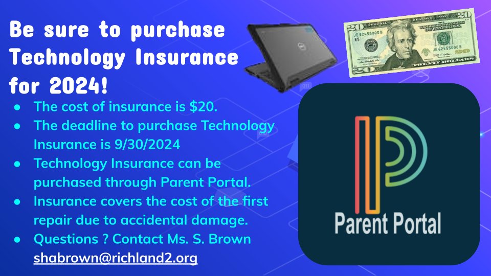 📢 Parents! 🎒 Now that the school year is underway,  don't forget to protect your child's tech gear! 📱💻 #BackToSchool #TechInsurance #StudentSuccess <a href="/MazyckKaris/">Karis Mazyck</a> <a href="/RichlandTwo/">Richland School District Two</a>