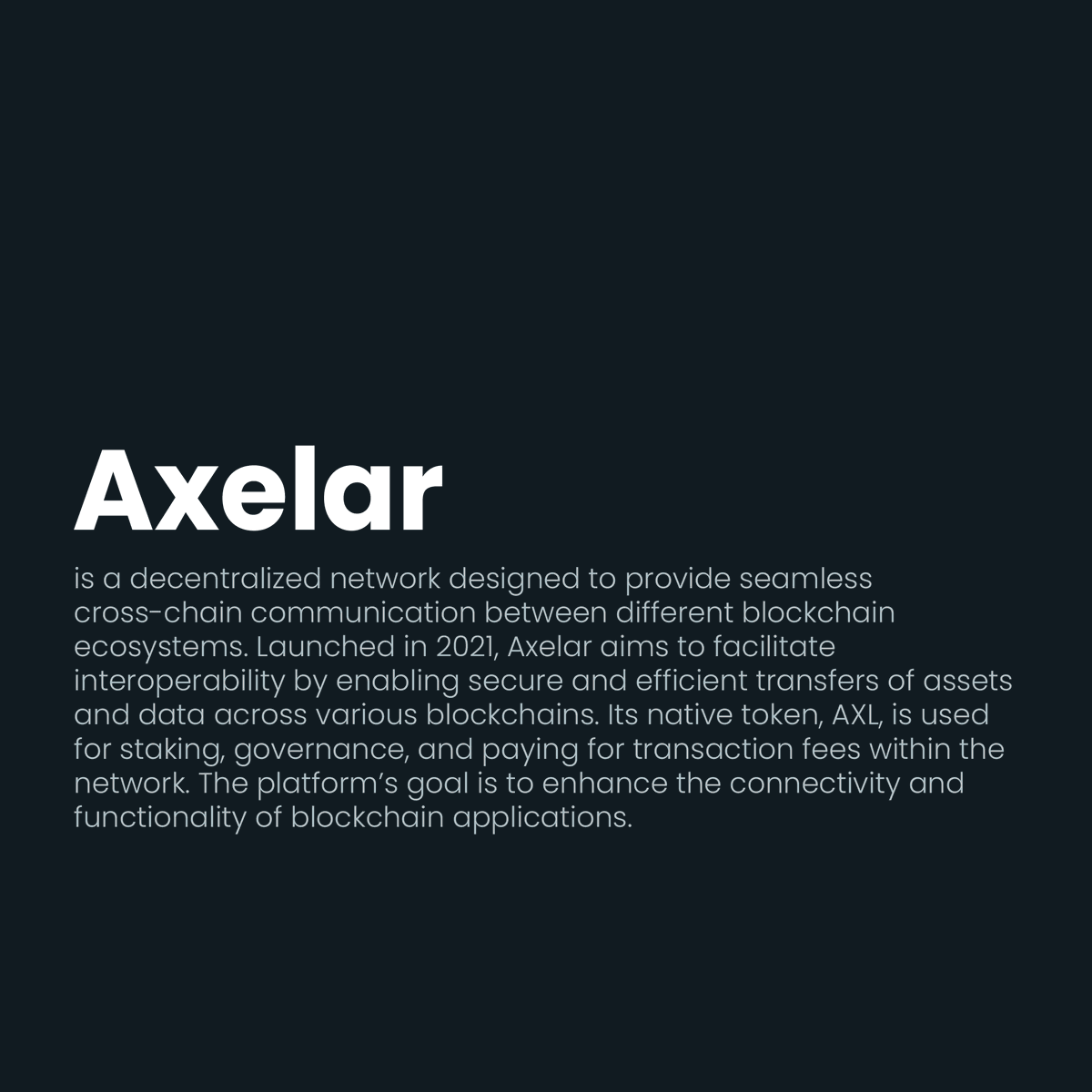 MiningramAI's tweet photo. Axelar (AXL) is now listed on Miningram.
#Axelar #AXL #Crypto #Blockchain #Miningram https://t.co/Nx6IsCbbpH