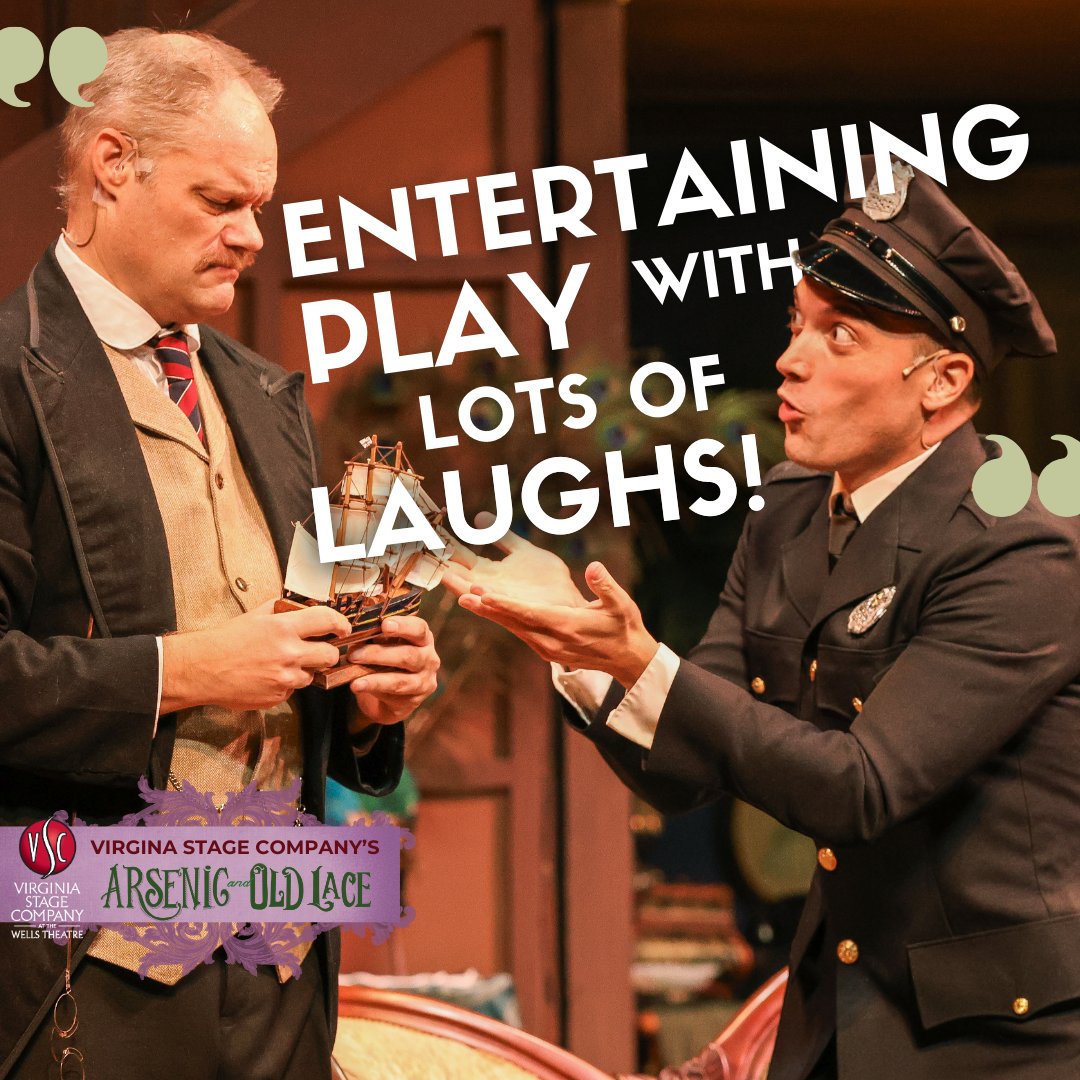 💀🍷 Suspense and laughter collide in Arsenic and Old Lace! Don’t wait—grab your tickets and prepare for a wildly entertaining show! 🎟️ Don't miss out! The curtain closes 9/22. fthr-content.vastage.org/AaOL