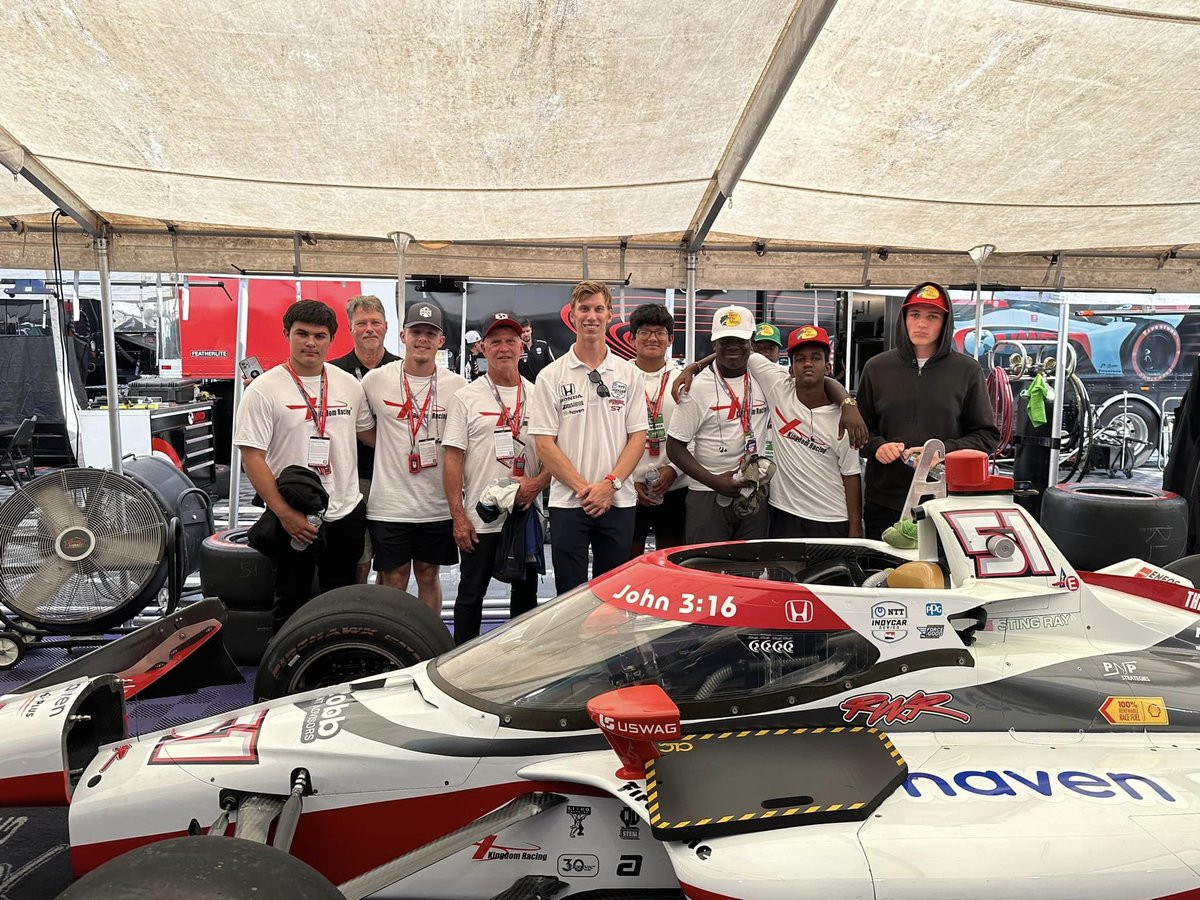 KingdomRacing's tweet photo. As the @IndyCar season comes to close we will be hosting guests from Timothy Hill Ranch.  Stay tuned for updates!
@AJFoytRacing  // @sting_ray_robb  // #Godspeed https://t.co/jeQUBYt8B8