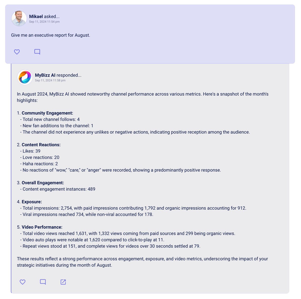 mybizzai's tweet photo. Metrics = tired 😴
Insights = wired 🤩

At MyBizz AI, we're focused on more than just vanity metrics. We provide you with real insights! From executive reports to strategic advice, valuable insights are just a question away. ❓➡️💡

Join the waitlist at https://t.co/vdAqVak5Xm https://t.co/VCD2gR43IC