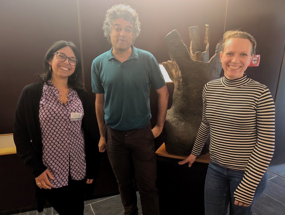 Ludovica Onofri, Holly Robson and I at this year's Science of Aphasia #SoA24 . Some very interesting talks, including on perinatal stroke and plasticity, aphasia in multilingualism and underrepresented languages, and aspects of (re)learning. Now if only my plane back was on time!